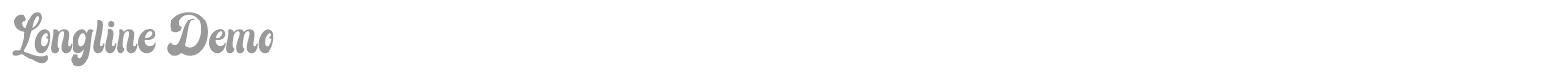 Longline font preview